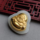 White Jade Buddha Pendant