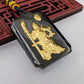 Black Jade God of War Pendant (Gold Plated)