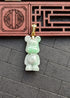 Multi Green Bearbrick Style Jade Pendant
