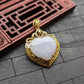 Light Pink/Purple Heart Jade Pendant