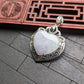 Light Lavender Heart Jade Pendant