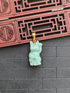 Small Green Jade Lucky Cat Pendant