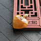 Golden Brown Jade Heart Pendant