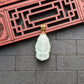 White Baby Elephant Jade Pendant