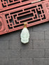 White Baby Elephant Jade Pendant