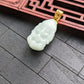 White Baby Elephant Jade Pendant