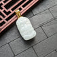 White Baby Elephant Jade pendant