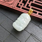 White Baby Elephant Jade pendant