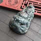 Detailed Dark Green Dragon Jade Pendant