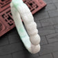 White/Green Dragon and Phoenix Jade Bangle