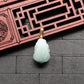 White/Green Rabbit Jade Pendant