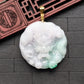 White/Green Dragon Jade Pendant