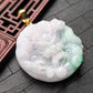 White/Green Dragon Jade Pendant