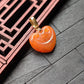 Red/Orange Heart Jade Pendant