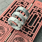 Black/White Jade Ring