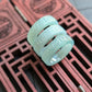 Light Green "V" Jade Ring
