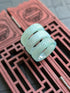 Light Green "V" Jade Ring