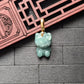 Micro Green Hello Kitty Jade Pendant