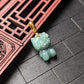 Micro Green Hello Kitty Jade Pendant