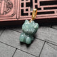 Micro Green Hello Kitty Jade Pendant
