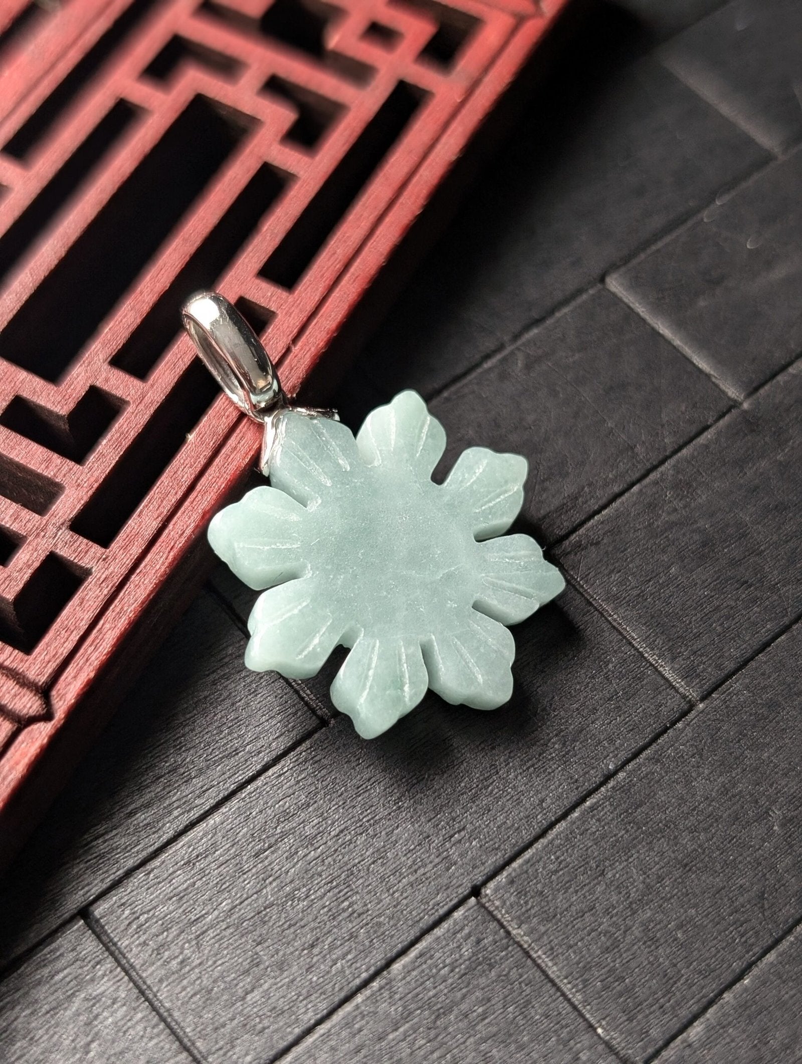 Green Filipino Sun Jade Pendant