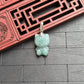 Micro Green Hello Kitty Jade Pendant