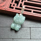 Micro Green Hello Kitty Jade Pendant