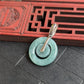 Double Donuts Green Jade Pendant