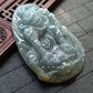 Green/Yellow Jade Monkey King Pendant