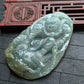Green/Yellow Jade Monkey King Pendant