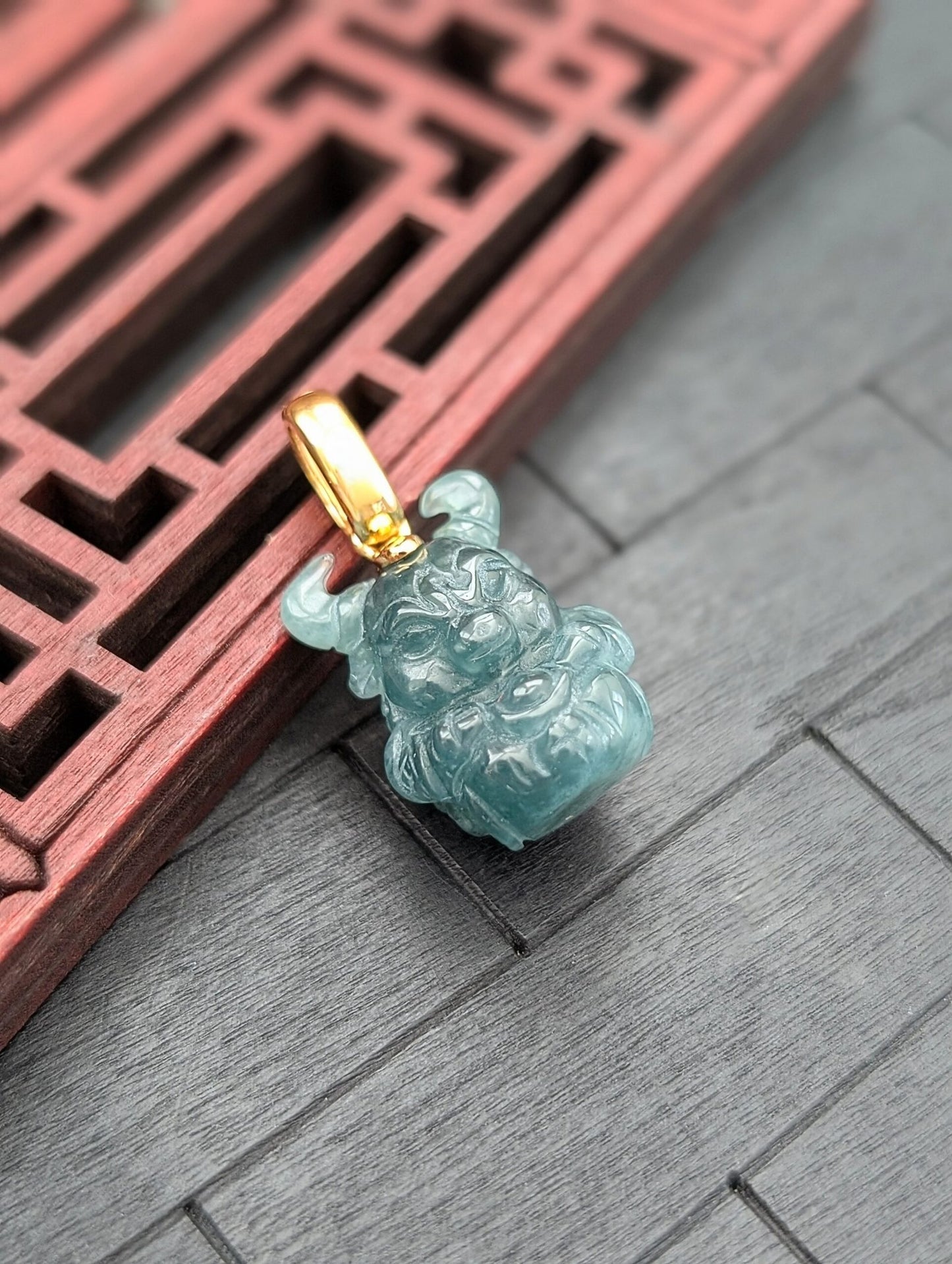 Year of The Ox Jade Pendant