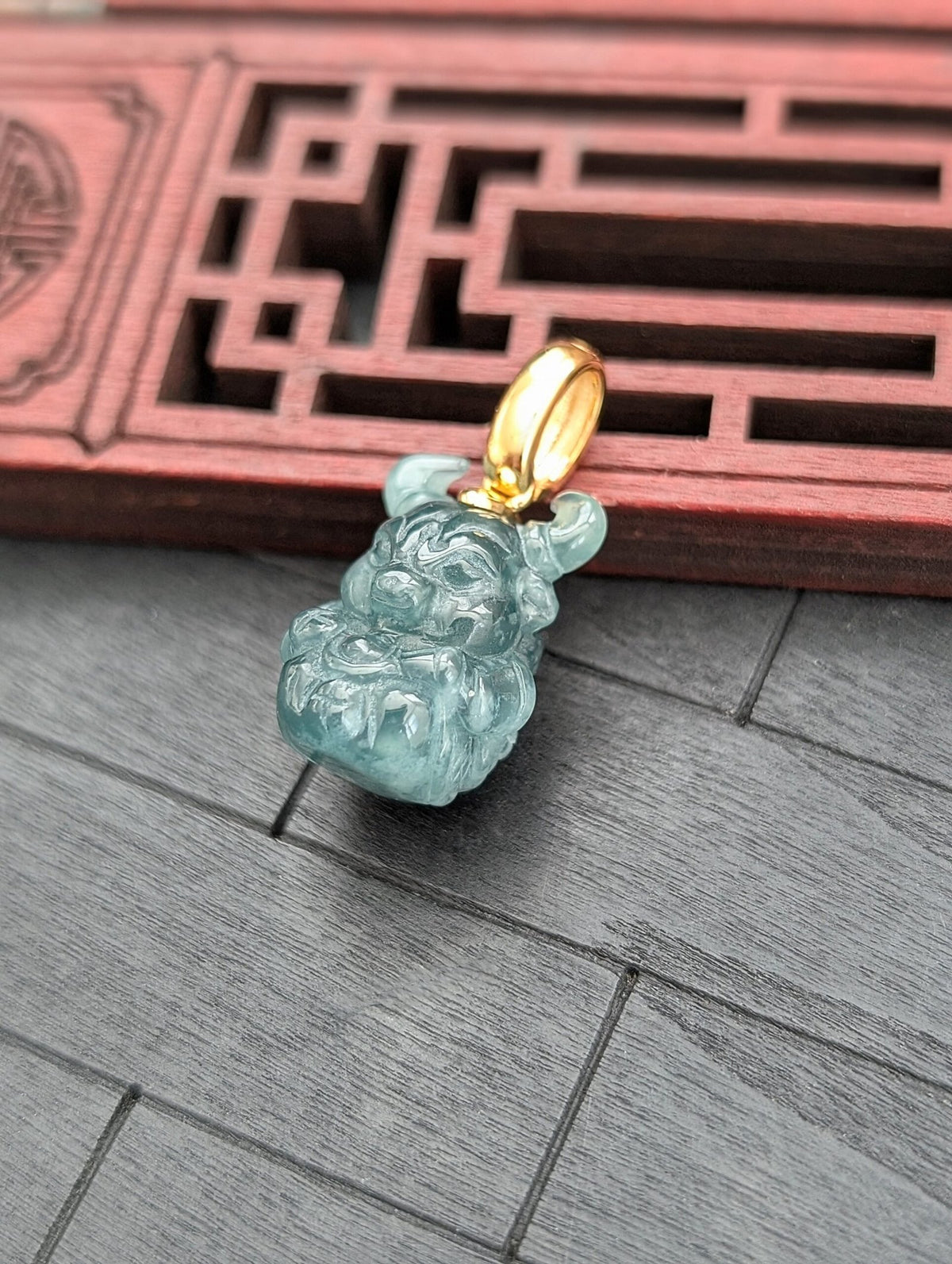 Year of The Ox Jade Pendant