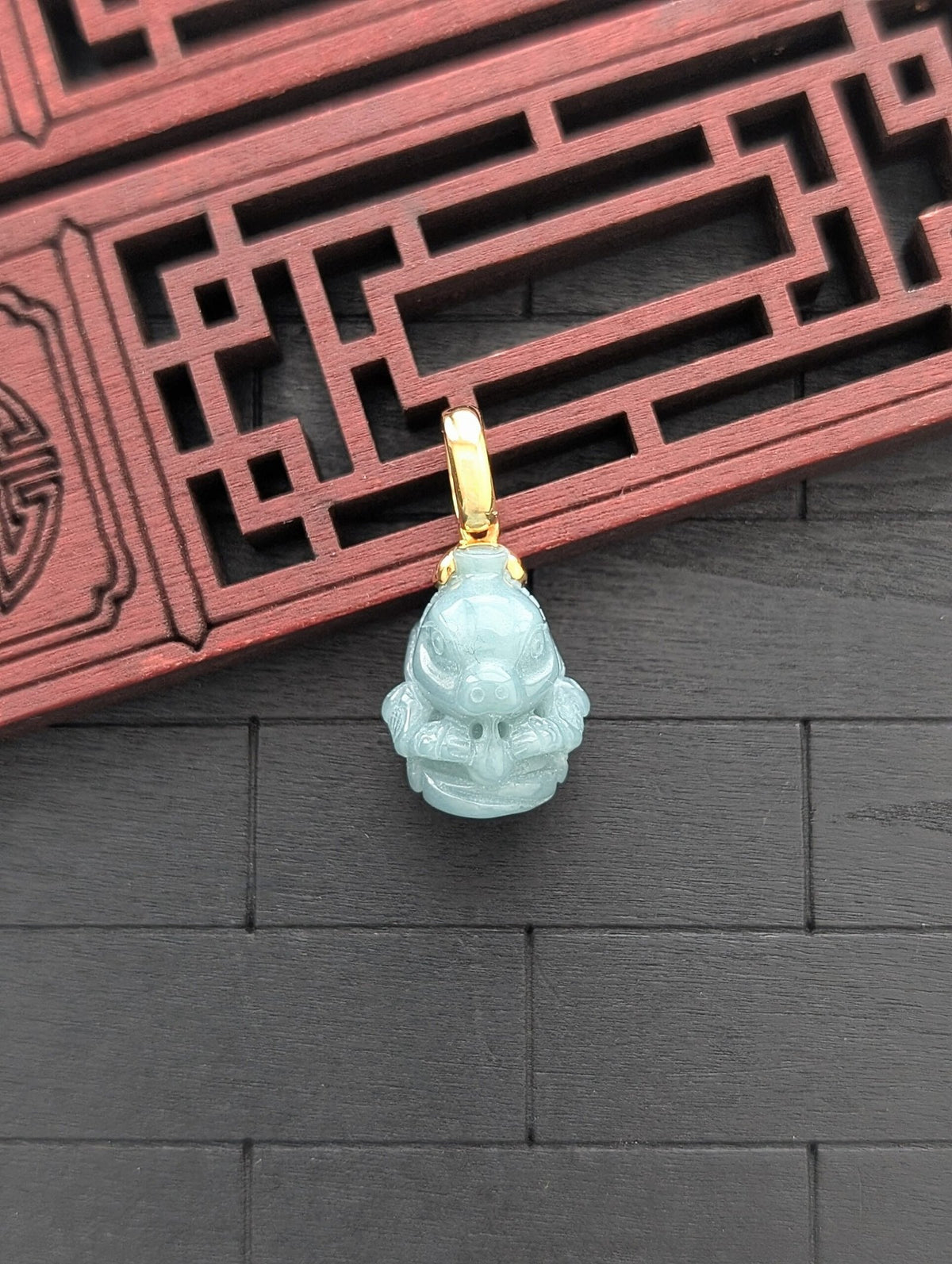 Year of The Snake Jade Pendant