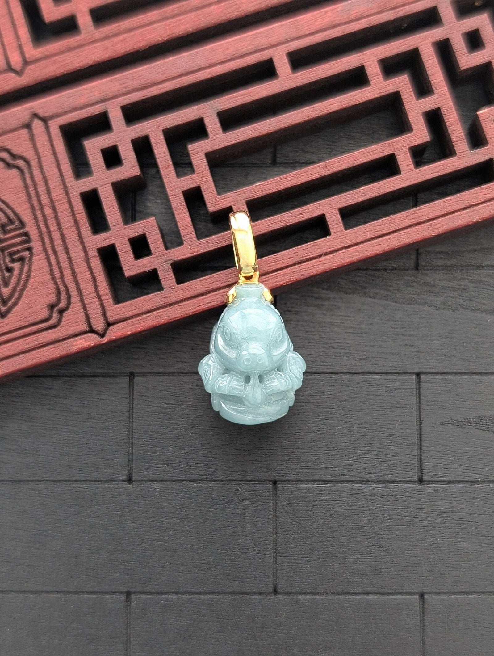 Year of The Snake Jade Pendant