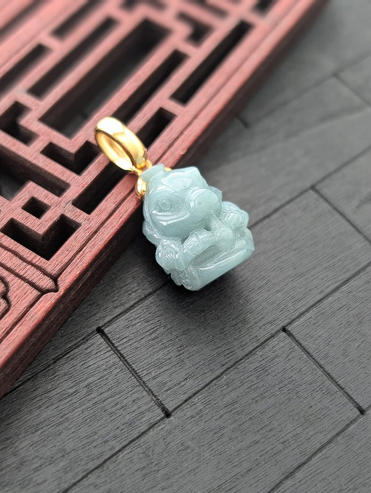 Year of The Snake Jade Pendant
