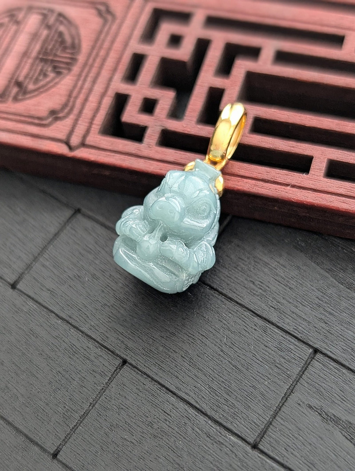 Year of The Snake Jade Pendant