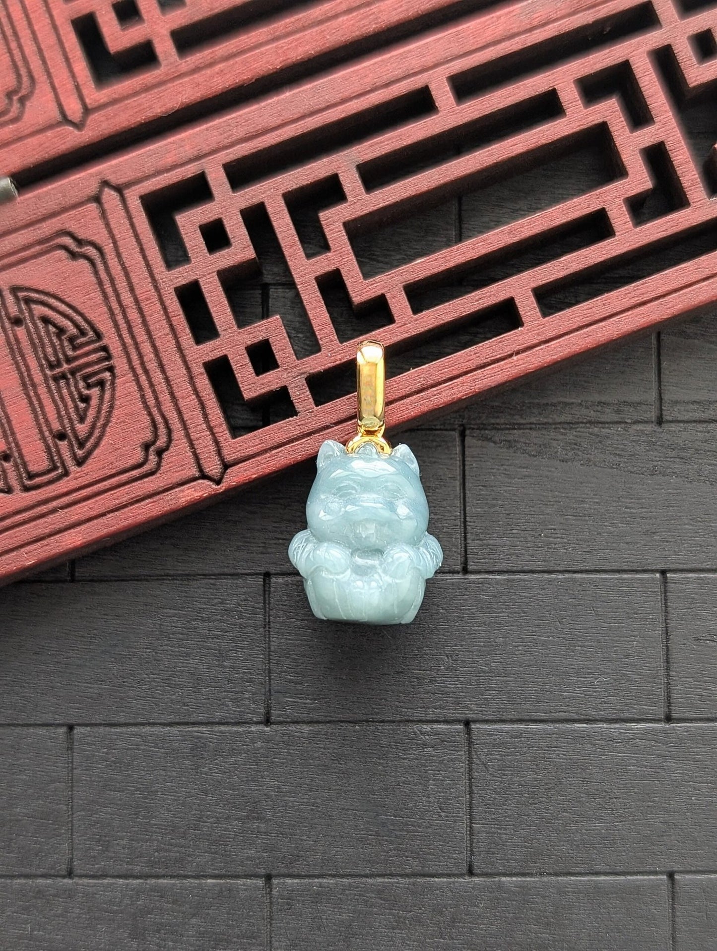 Year of The Dog Jade Pendant