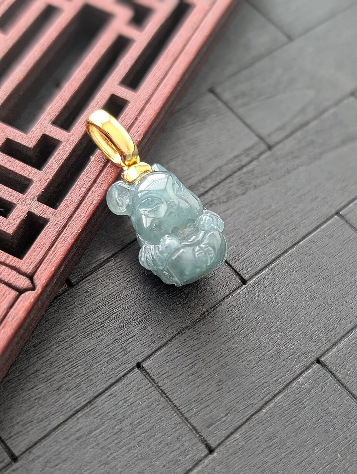 Year of The Rat Jade Pendant