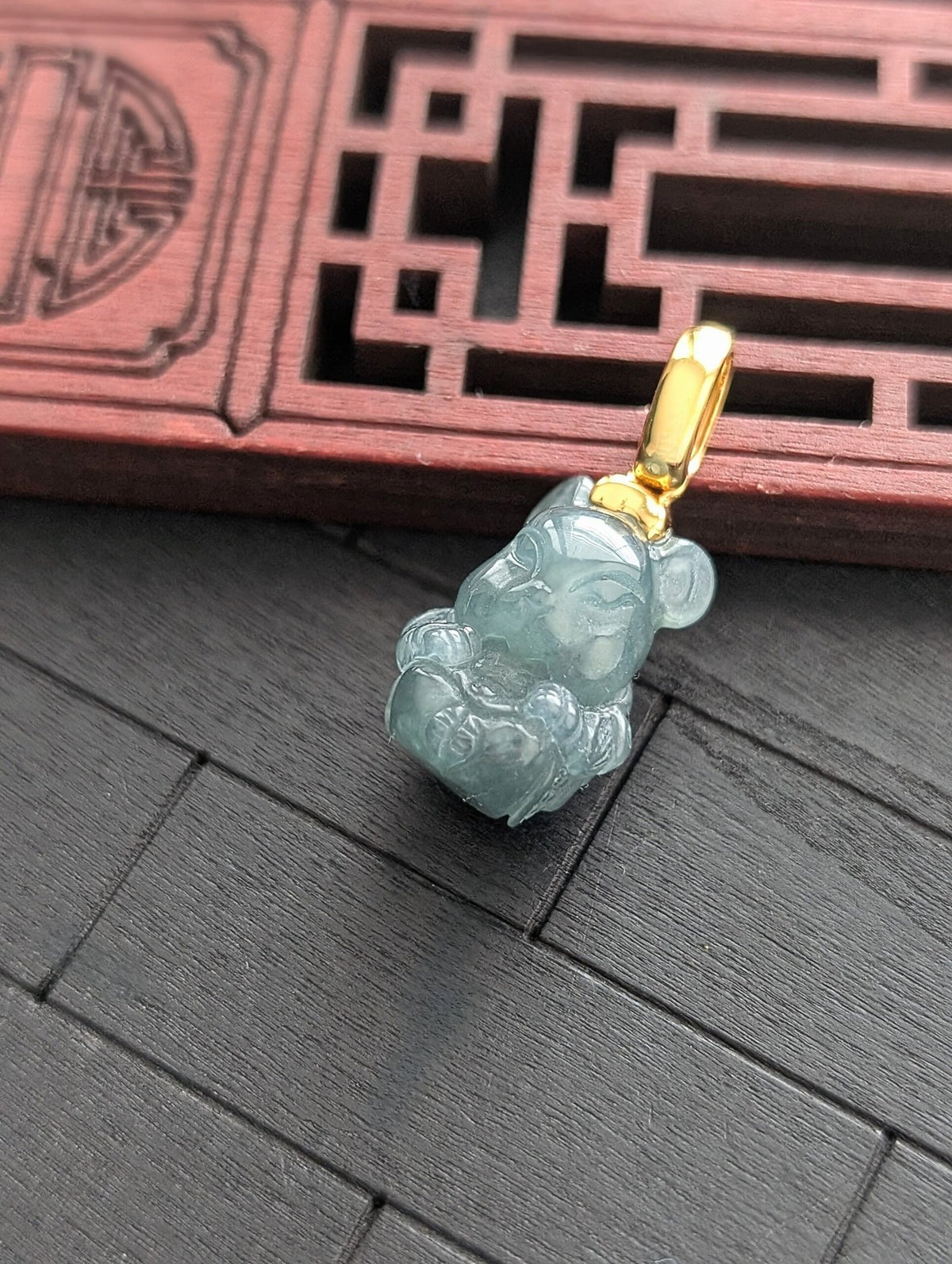 Year of The Rat Jade Pendant