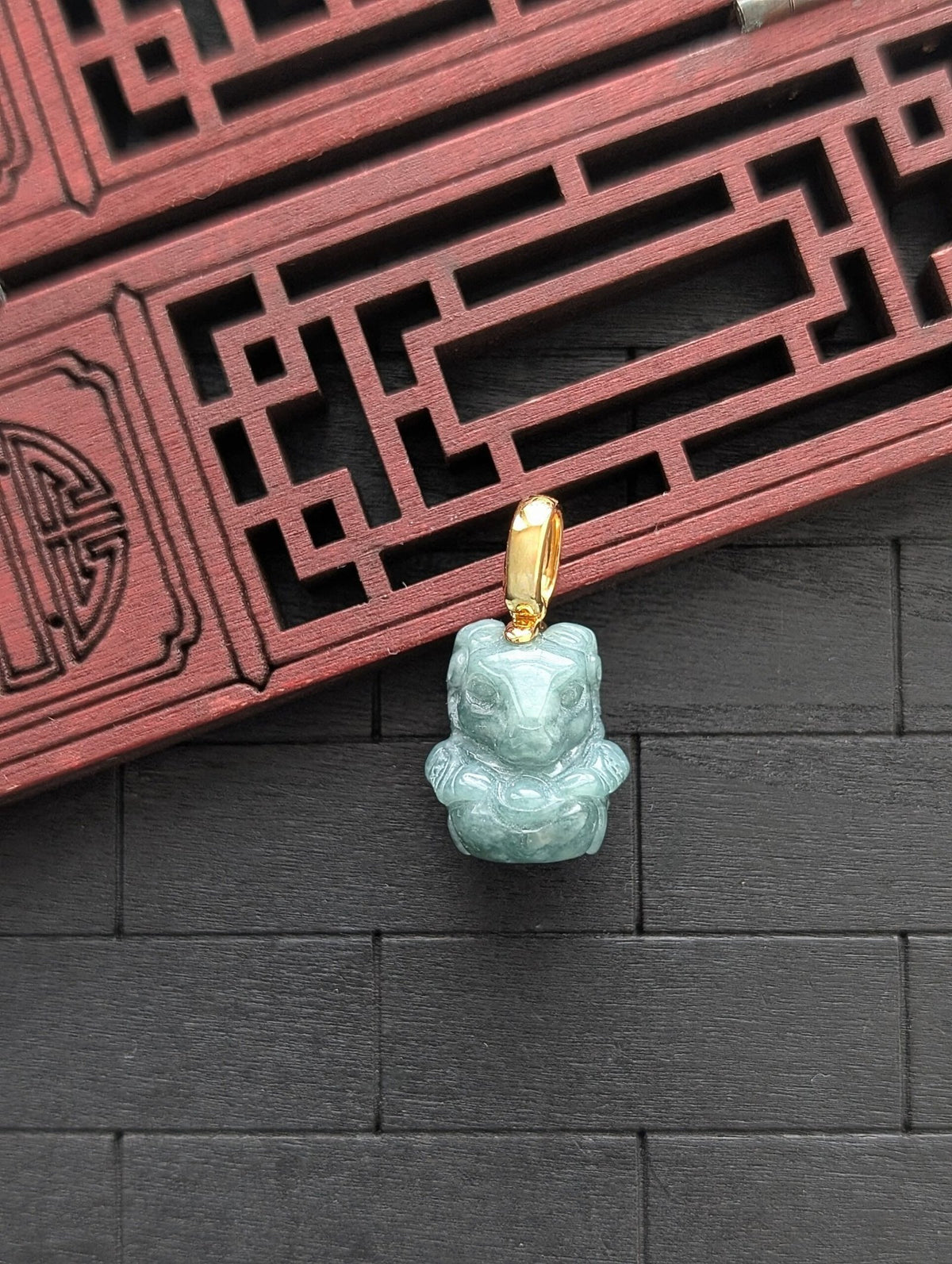 Year of The Goat Jade Pendant