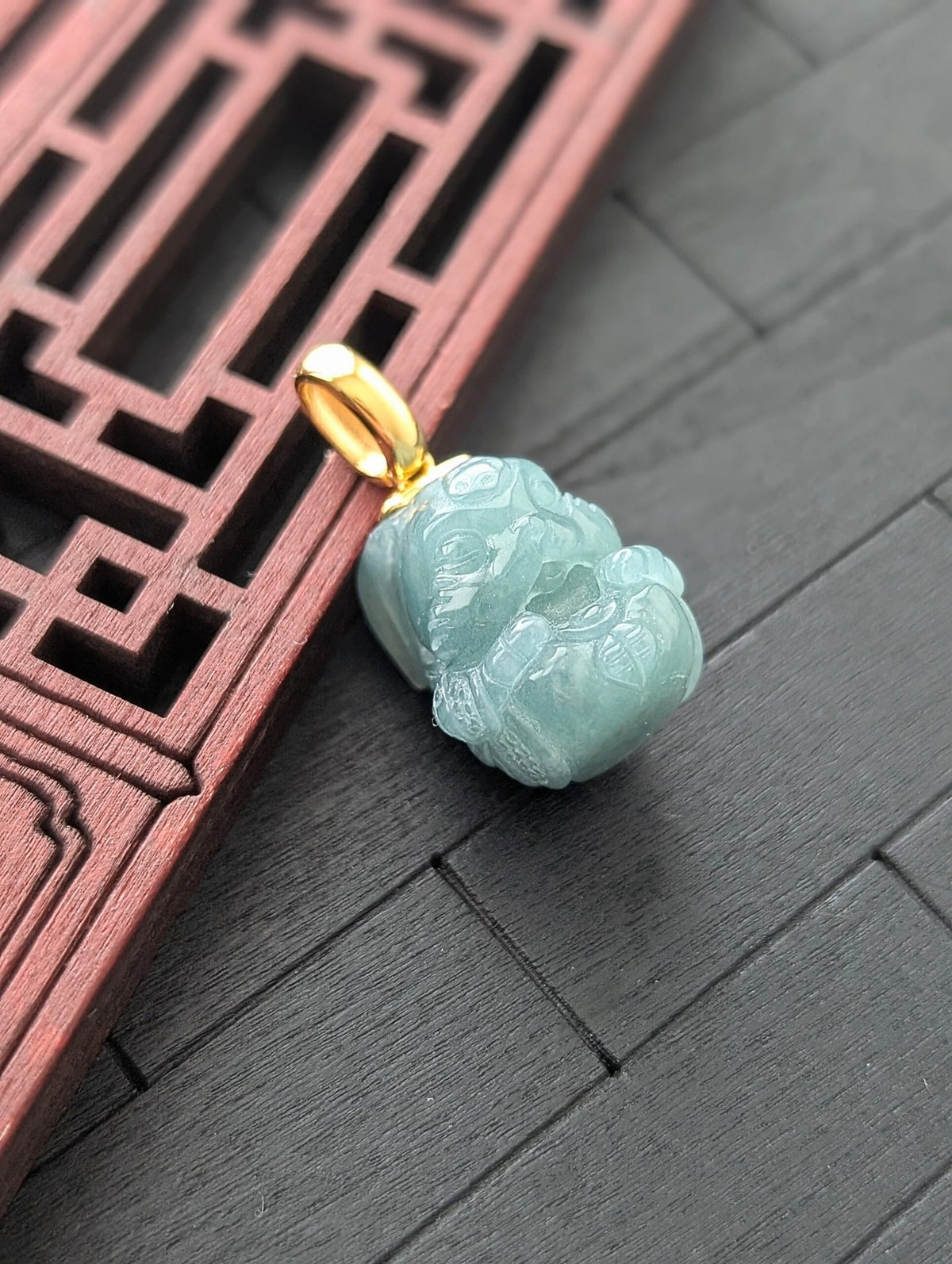 Year of The Rabbit Jade Pendant