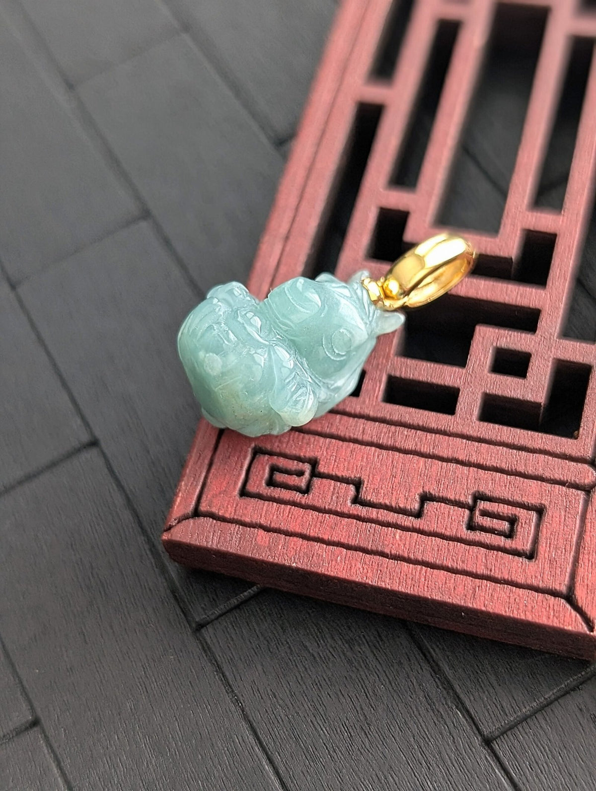Year of The Horse Jade Pendant