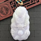 White/Lavender Dragon Jade Pendant