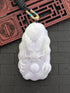 White/Lavender Dragon Jade Pendant