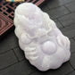 White/Lavender Dragon Jade Pendant