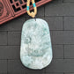 Green/White Dragon Jade Pendant