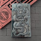 Dark Green Jade Dragon Pendant