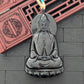 Black Jade GuanYin Pendant
