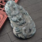 Dark Green Jade Dragon Pendant