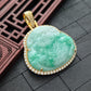 Green Jade God of Wealth pendant
